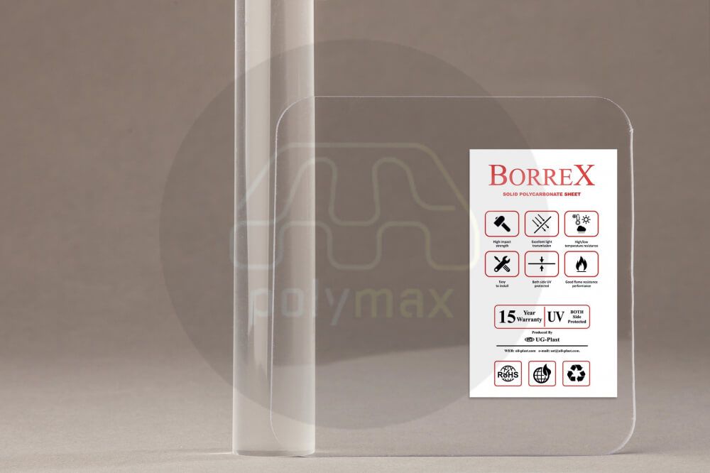 Монолитный поликарбонат 4мм Borrex