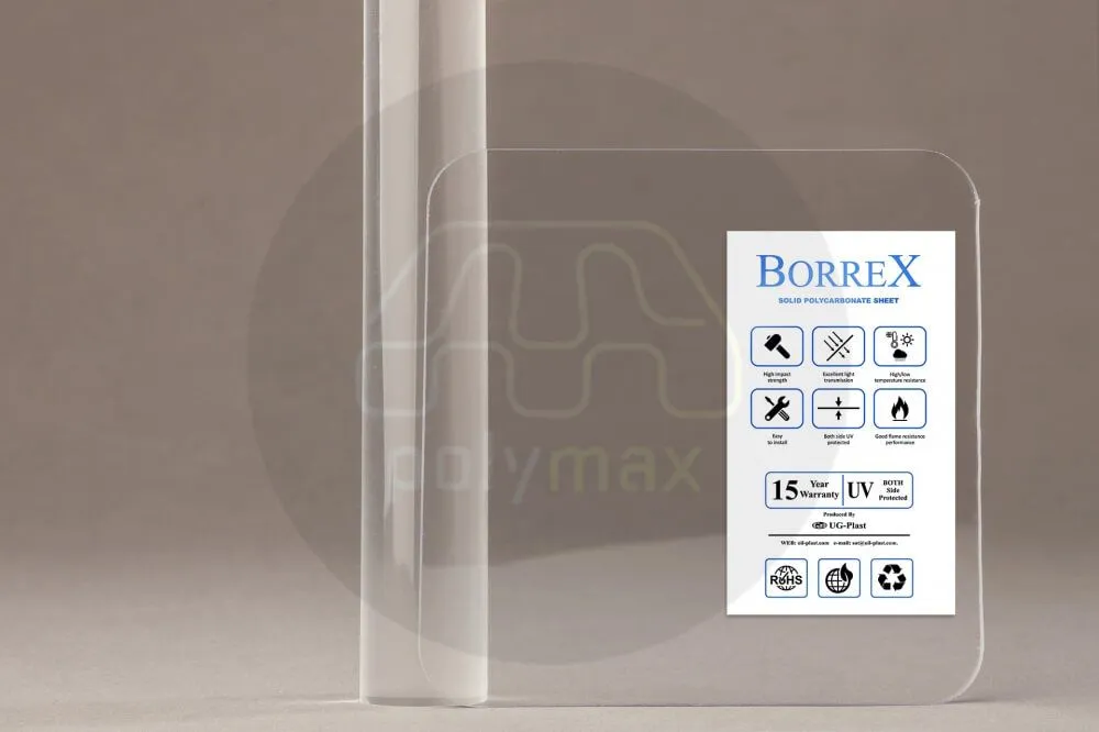 Монолитный поликарбонат 2мм borrex (оптимальный)